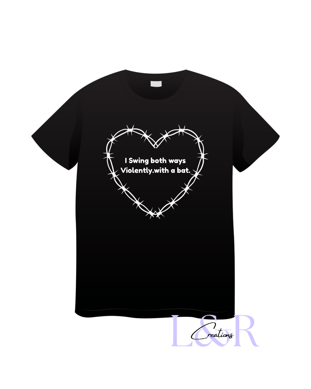 I swing both ways. Violently Tshirt