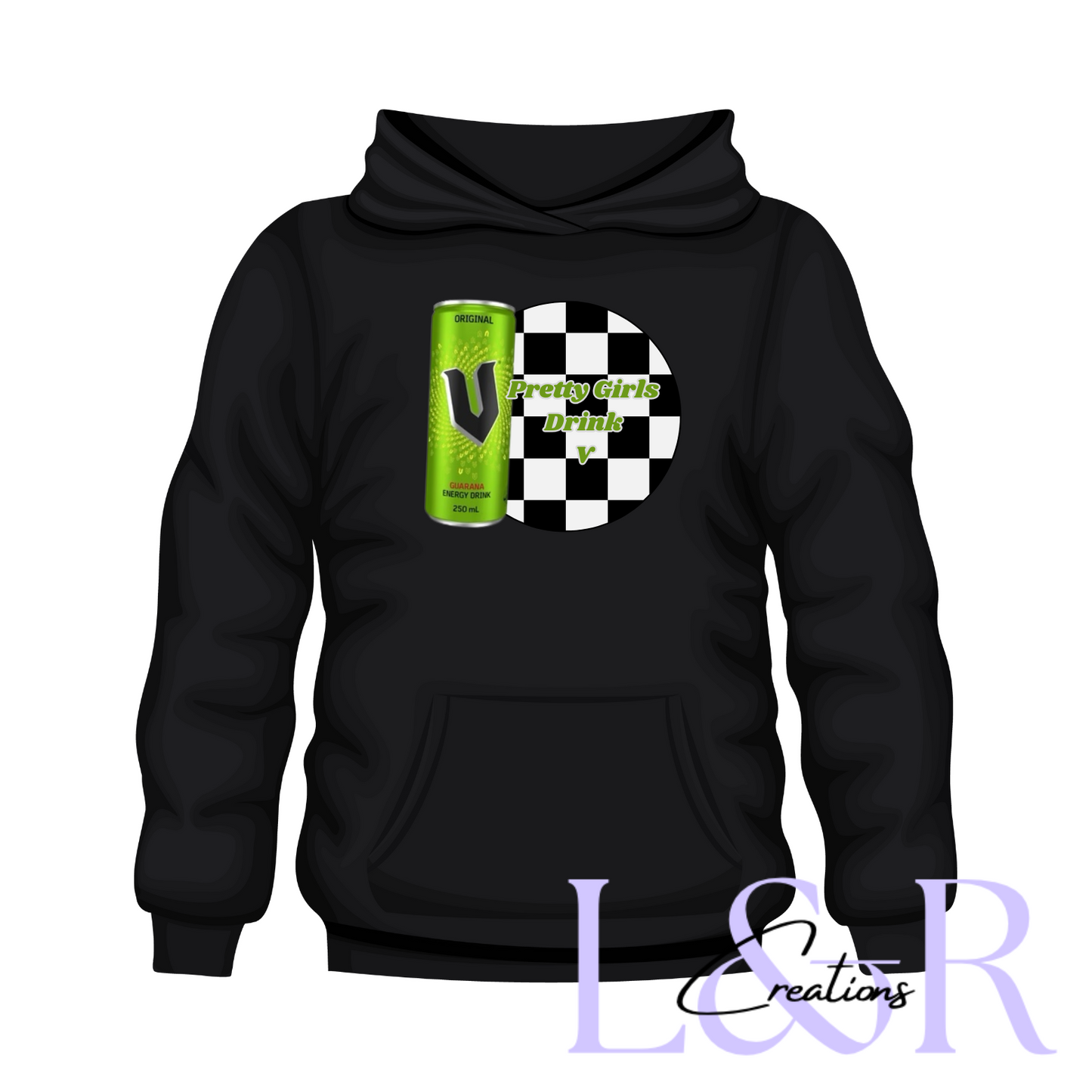 Pretty girls drink energy drink jumpers