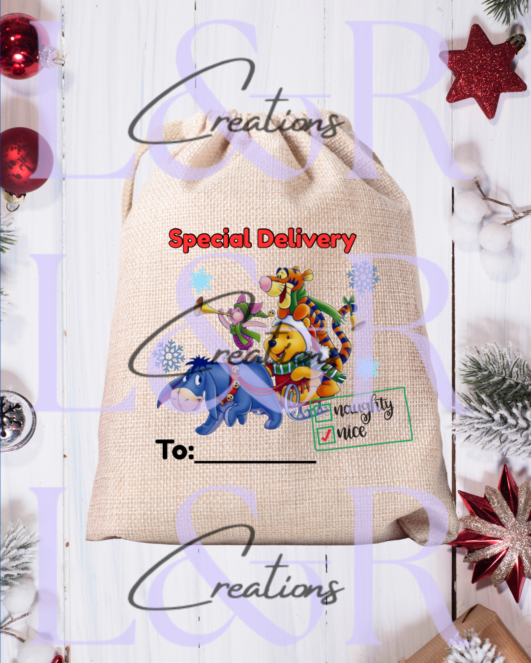 Pre order Santa Sacks